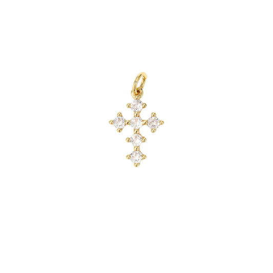 Mini CZ Cross Charm