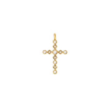 Vintage CZ Cross Charm