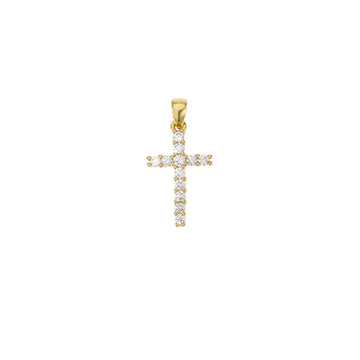 CZ Pave Cross Pendant
