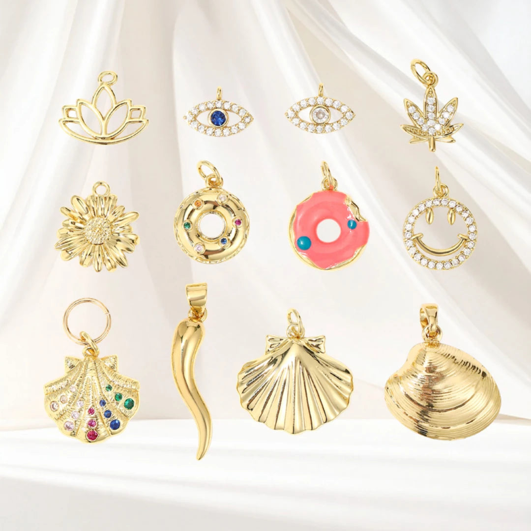 Gold Clam Shell Pendant - collection