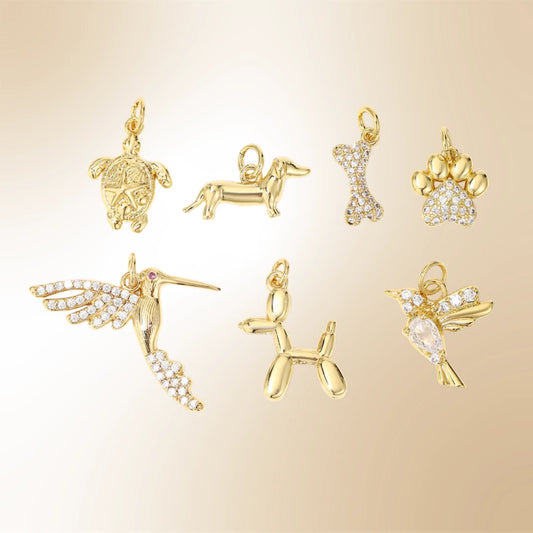 CZ Hummingbird Charm - collection