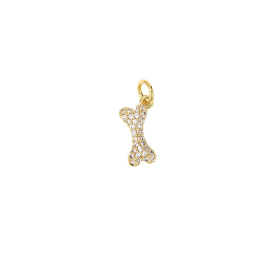 CZ Dog Bone Charm
