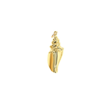Gold Conch Shell Charm