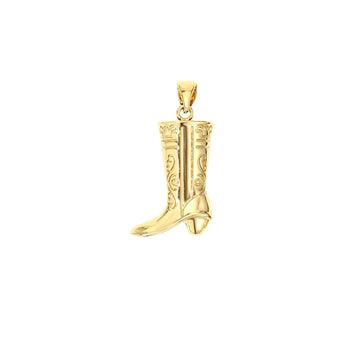 Gold Cowboy Boot Charm