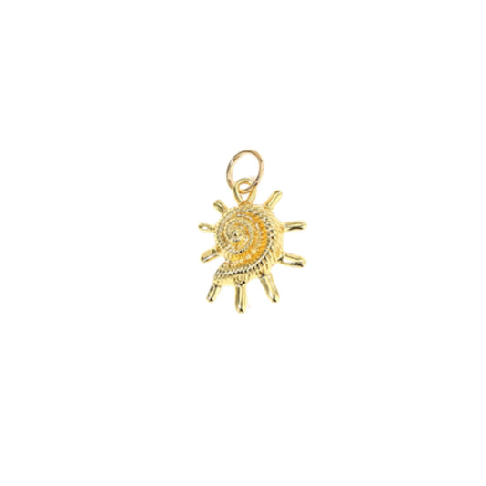 Sunburst Shell Charm